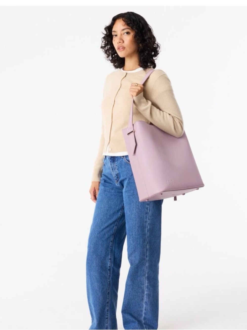 BEIS Pale Pink Shoulder Tote - Picture 5 of 8